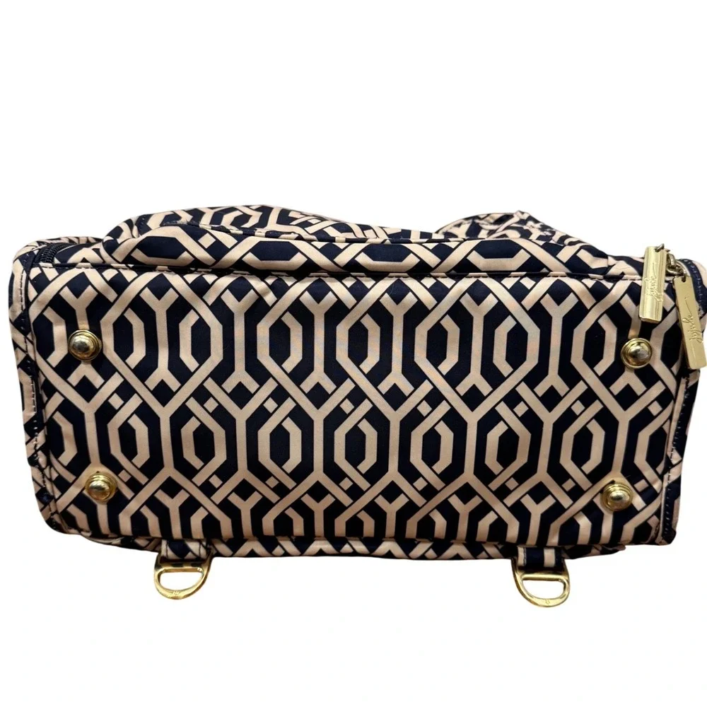 Jujube‎ BFF Diaper Bag Duchess Navy Cream Geometric Backpack Messenger Bag